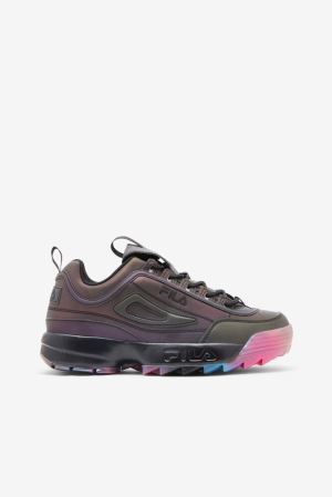 FILA Disruptor 2 Phase Shift Sneakers Black / Black,Womens Shoes | CA.MYQSVE563